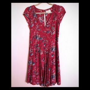 Ralph Lauren Denim & Supply Red Floral Mini Dress